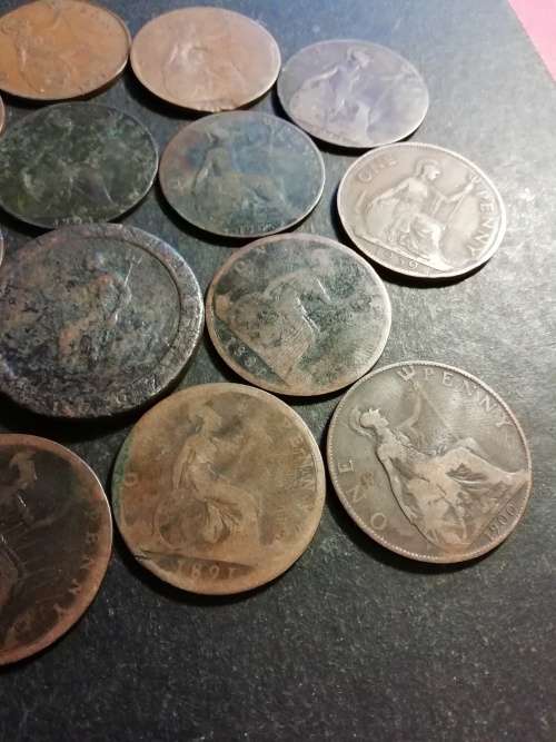 Great britain penny collection, including 1797 cartwheel penny