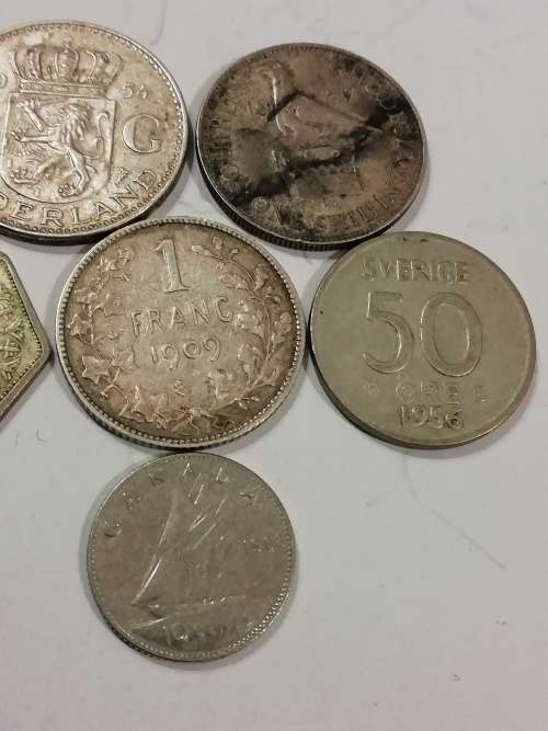 Mixed *silver* coin lot. 27 grams