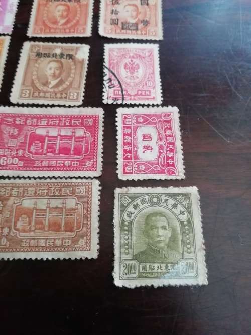 Very old Asian stamp lot