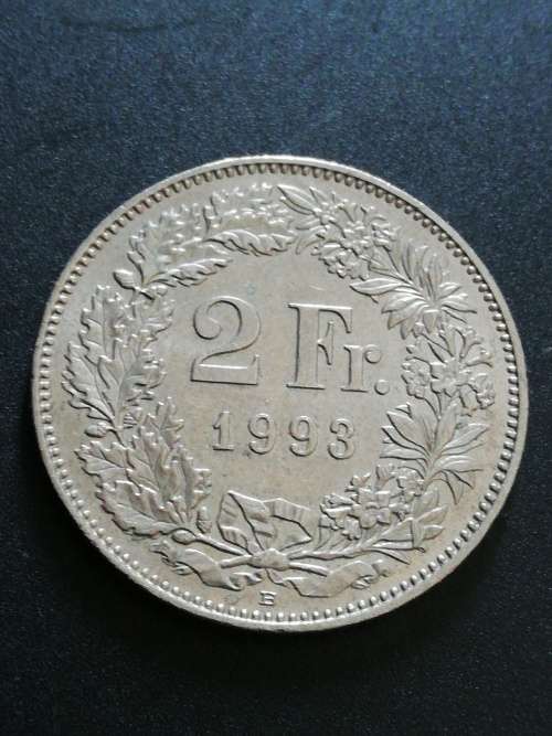 1993 Switzerland 2 Franc
