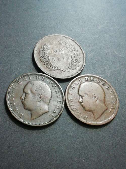 1883 / 1891 Portugal coin lot