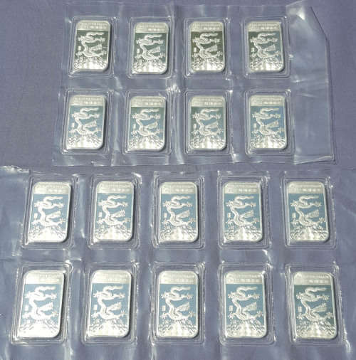 2012 Year of the Dragon 1 Oz Silver Bars for Sale