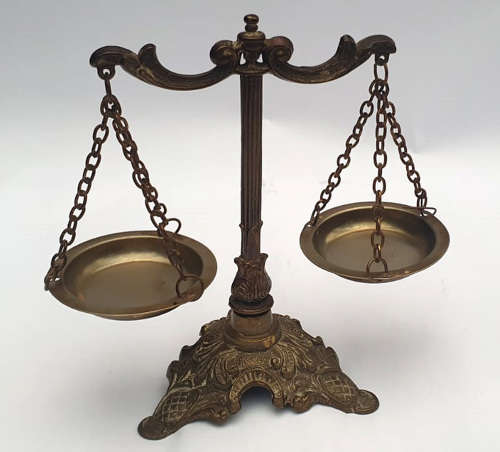 Brass Scales of Justice made in Italy
