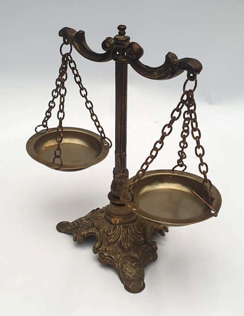Brass Scales of Justice made in Italy