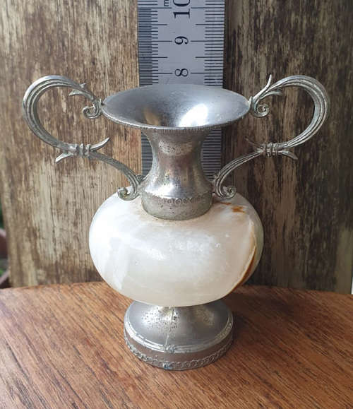 CUTEST FAT ALABASTER TROPHY to have  for any competition