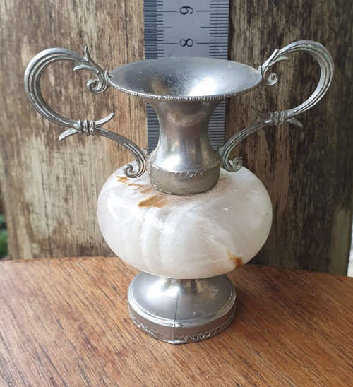 CUTEST FAT ALABASTER TROPHY to have  for any competition