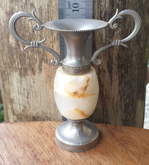 CUTEST SLIM ALABASTER TROPHY to have  for any competition