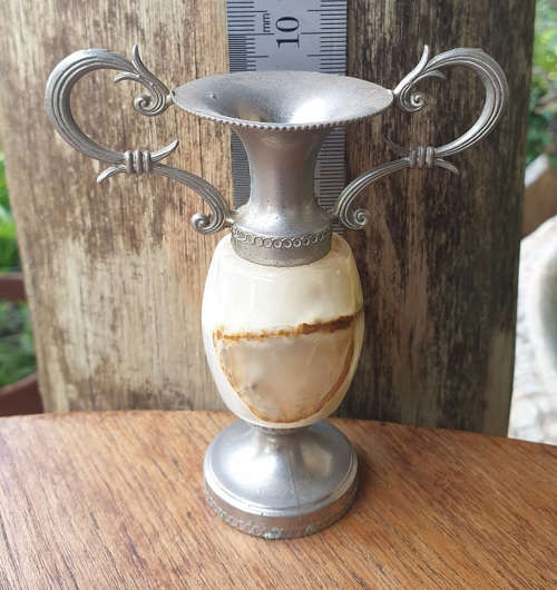 CUTEST SLIM ALABASTER TROPHY to have  for any competition