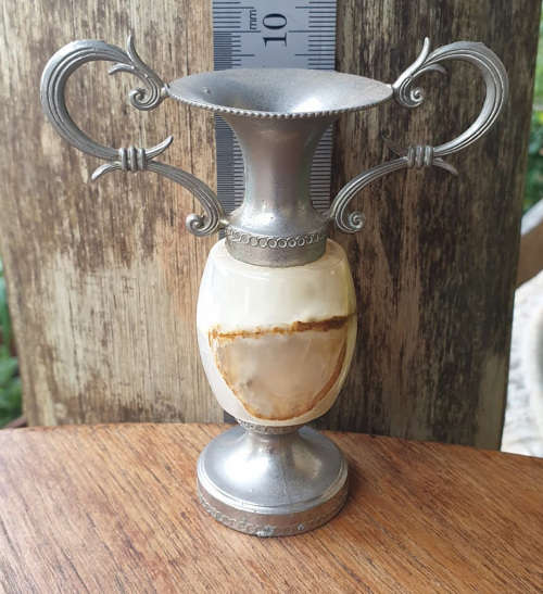 CUTEST SLIM ALABASTER TROPHY to have  for any competition