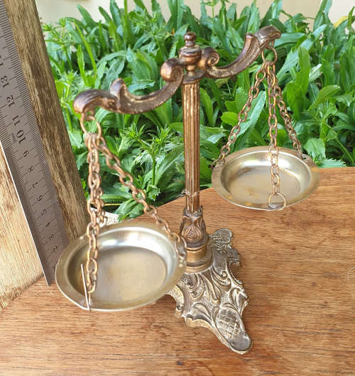 Brass Scales of Justice made in Italy