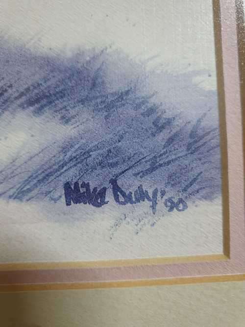 A BEAUTIFUL MIKE DULY WATERCOLOUR