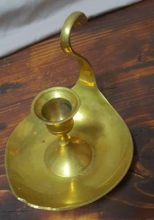 CUTE SMALL BRASS SWAN CANDLE HOLDER