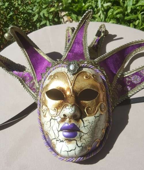 ORIGINAL HAND PAINTED VENEZIA MASQUERADE MASK MADE IN ITALY