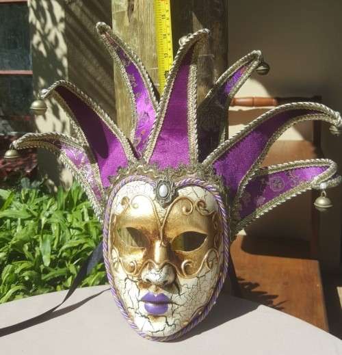 ORIGINAL HAND PAINTED VENEZIA MASQUERADE MASK MADE IN ITALY