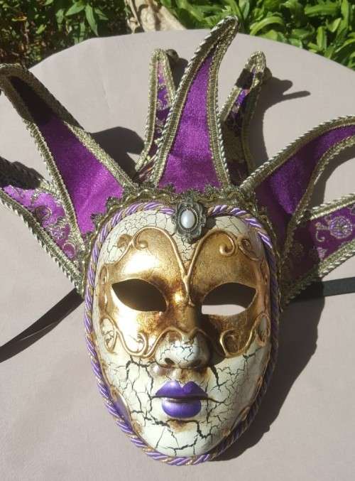 ORIGINAL HAND PAINTED VENEZIA MASQUERADE MASK MADE IN ITALY