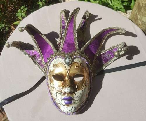 ORIGINAL HAND PAINTED VENEZIA MASQUERADE MASK MADE IN ITALY