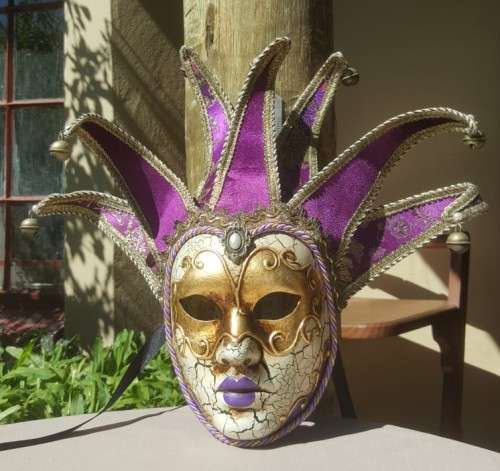 ORIGINAL HAND PAINTED VENEZIA MASQUERADE MASK MADE IN ITALY