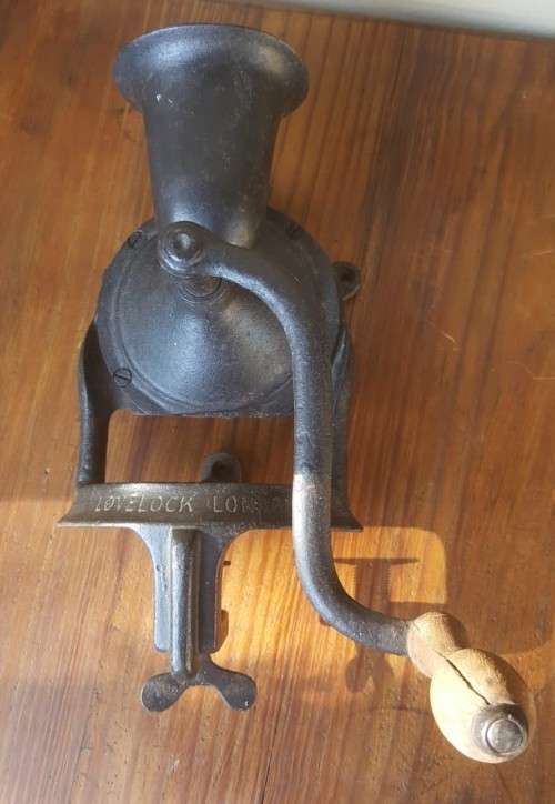ANTIQUE VICTORIAN 1860S LOVELOCK LONDON NO 3 COFFEE GRINDER