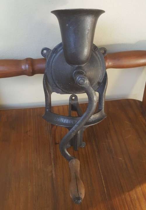 ANTIQUE VICTORIAN 1860S LOVELOCK LONDON NO 3 COFFEE GRINDER