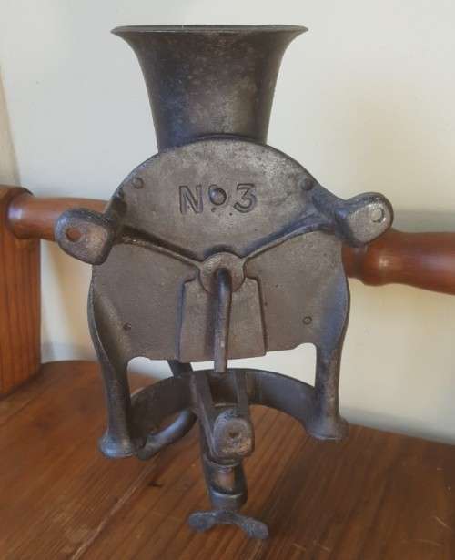 ANTIQUE VICTORIAN 1860S LOVELOCK LONDON NO 3 COFFEE GRINDER