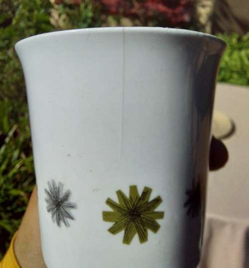 LARGE VINTAGE RETRO JandG MEAKIN ENGLAND COFFEE/TEA SET WITH GALAXY STAR DECORATION