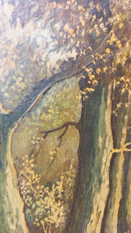 A LARGE WELL PRESERVED PRINT OF MAURICE PAUL (1889-1965) TITLED DOWN THE LANE  SIGNED IN PLATE