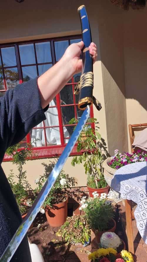 SAMURAI KATANA SWORD WITH SCABBARD WELL MADE WITH 440 STAINLESS STEEL IN TAIWAN