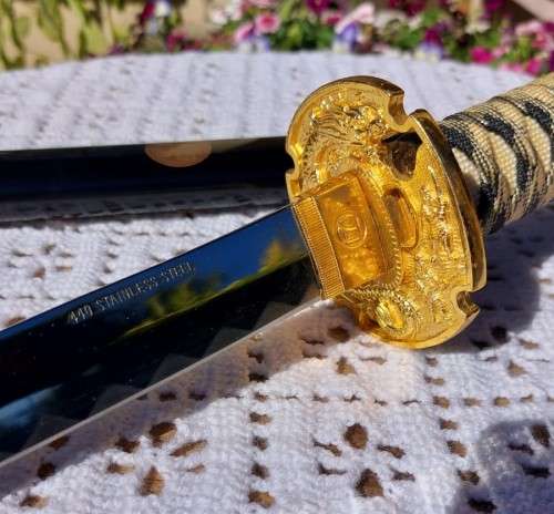 SAMURAI KATANA SWORD WITH SCABBARD WELL MADE WITH 440 STAINLESS STEEL IN TAIWAN