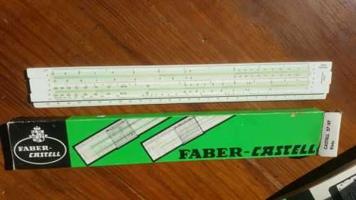 VINTAGE 1971 FABER-CASTELL SLIDE RULER RIETZ MODEL NO 57/87 MADE IN GERMANY