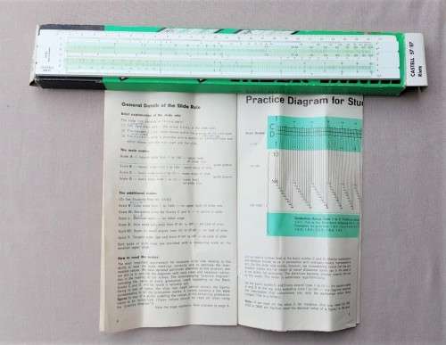 VINTAGE 1971 FABER-CASTELL SLIDE RULER RIETZ MODEL NO 57/87 MADE IN GERMANY