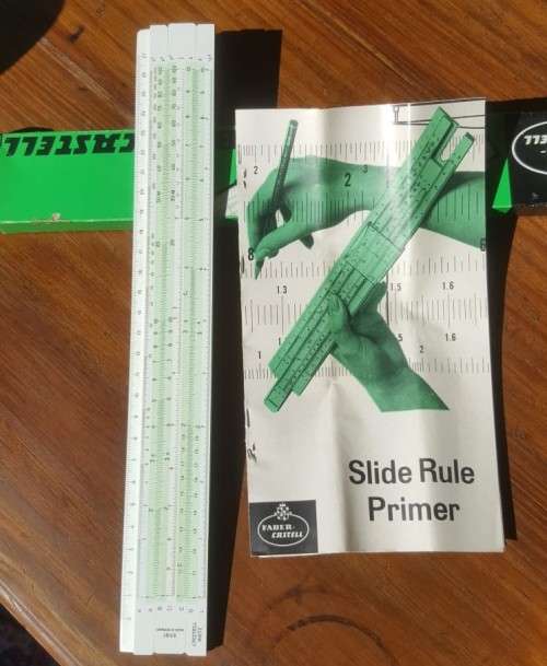 VINTAGE 1971 FABER-CASTELL SLIDE RULER RIETZ MODEL NO 57/87 MADE IN GERMANY