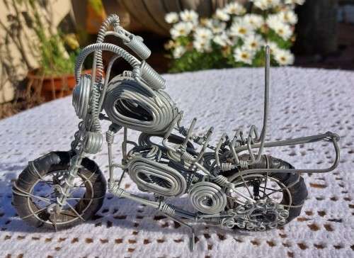 WIRE HANDMADE HARLEY DAVIDSON MOTORBIKE