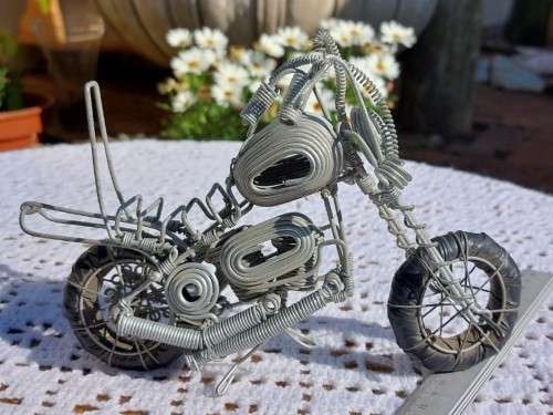 WIRE HANDMADE HARLEY DAVIDSON MOTORBIKE