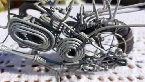 WIRE HANDMADE HARLEY DAVIDSON MOTORBIKE