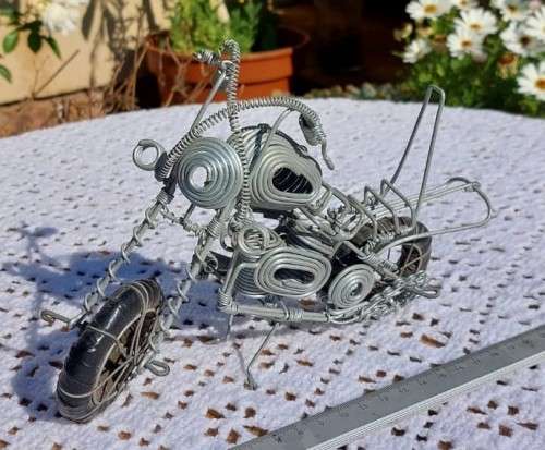 WIRE HANDMADE HARLEY DAVIDSON MOTORBIKE