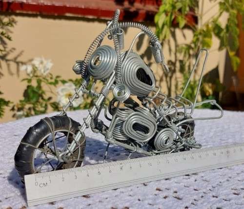 WIRE HANDMADE HARLEY DAVIDSON MOTORBIKE