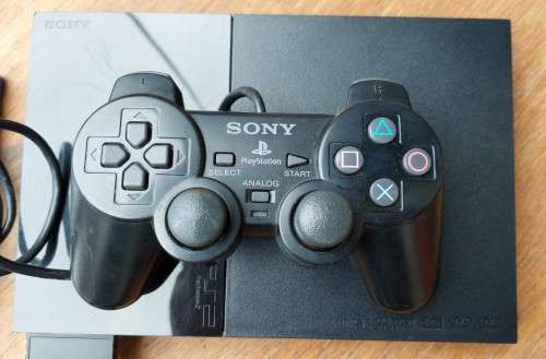 PLAYSTATION 2 CONSOLE WORKING (SEE PHOTOS) WITH MEMORY CARD PLUS ORIGINAL SONY CONTROLLER PLUS GAME