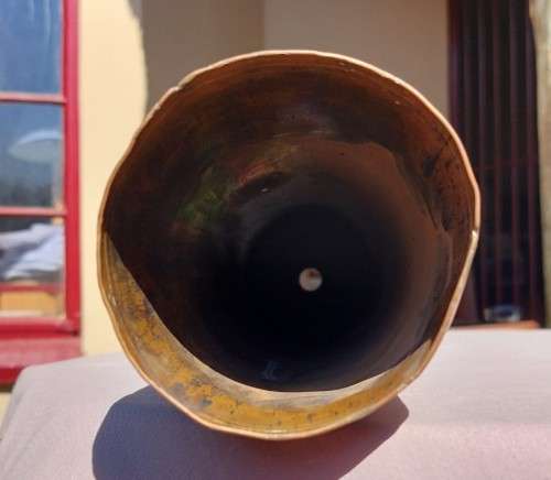 AWESOME BUSH-WAR 1972 ERA 90MM ELAND TANK HEAVY BRASS SHELL CASING FOR YOUR COLLECTION