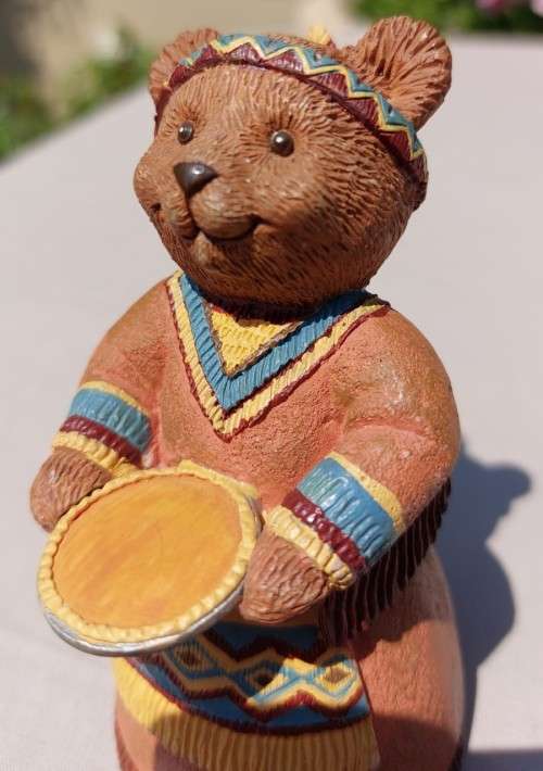 COUPLE OF CERAMIC TEDDY BEAR TALES FIGURINES