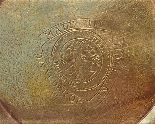 KMD ROYAL DAALDEROP DUTCH BRASS TABAK AND SIGAREN CONTAINERS c1900-1930