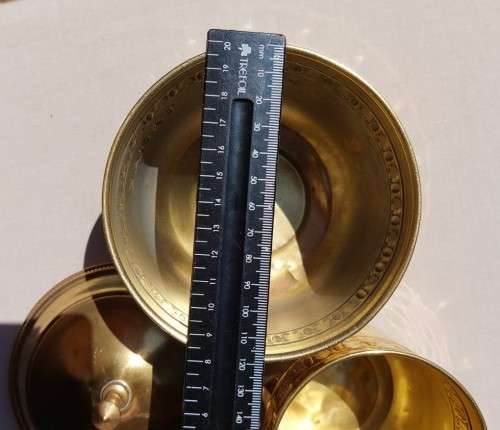 KMD ROYAL DAALDEROP DUTCH BRASS TABAK AND SIGAREN CONTAINERS c1900-1930