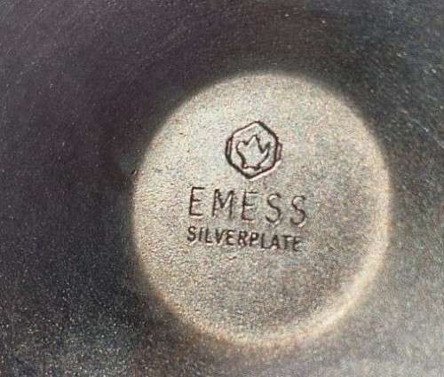 PAIR OF EMESS SOUTH AFRICAN SILVERPLATED GOBLETS