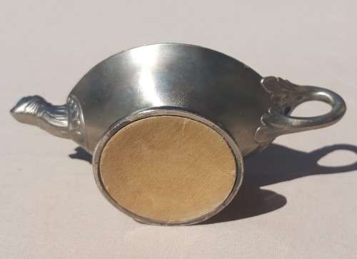 POSSIBLY A ONE OF A KIND TURTLE PEWTER TABLE LIGHTER