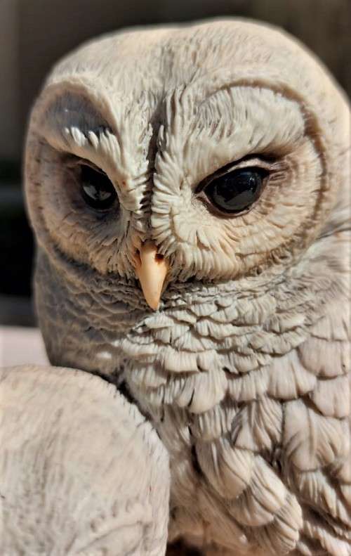 1989 GUISEPPE ARMANI (1935-2006) TWO OWLS COMPOSITE PORCELAIN FIGURINE FLORENCE CAPODIMONTE N MARKED