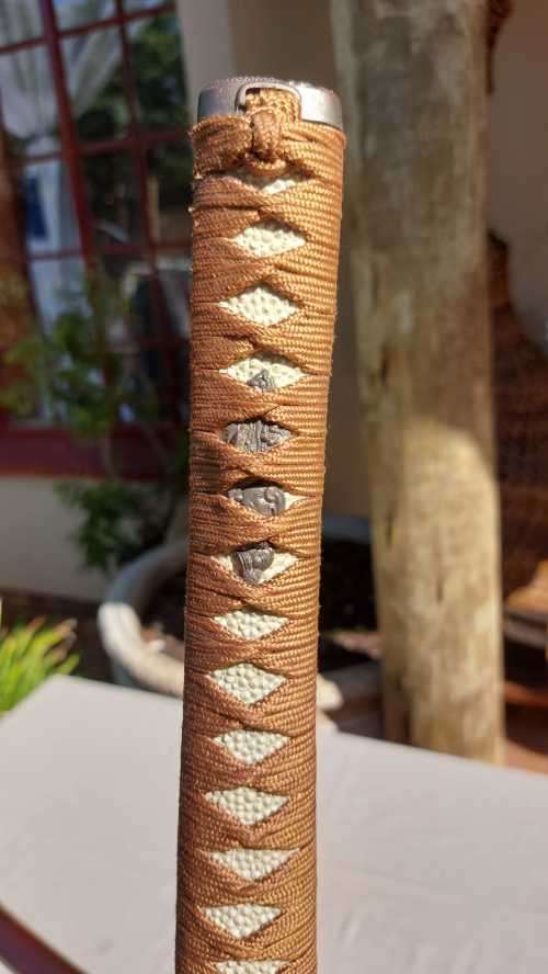 SAMURAI KATANA SWORD WITH WOODEN SCABBARD WELL MADE WITH STAINLESS STEEL IN JAPAN