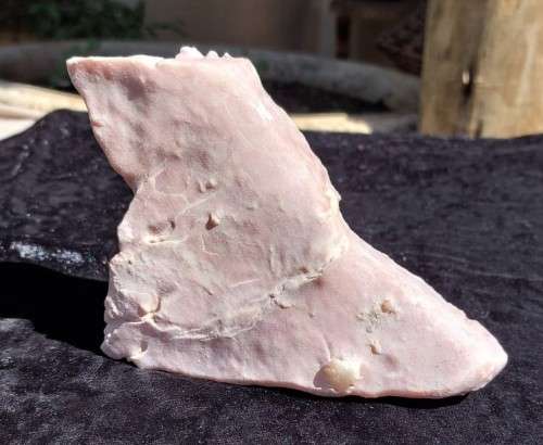 TWO BEAUTIFUL LILAC PINKISH CHERT AND SHALE ROCK SAMPLES  SMOOTH WAXY TO THE TOUCH!