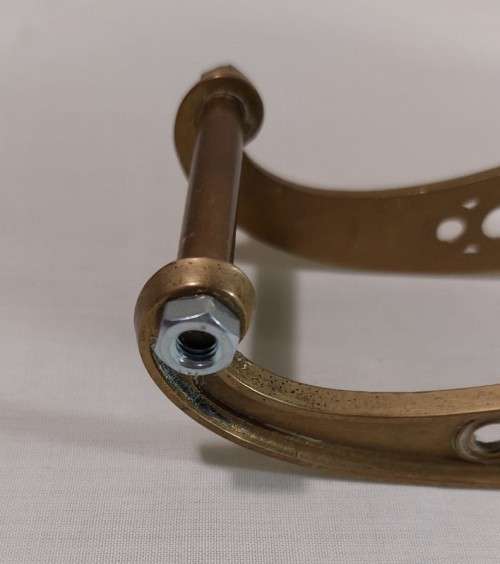 VINTAGE LARGE (35CM LONG) AND HEAVY (1,5KG) BRASS ARTILLERY CANNON