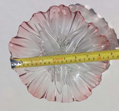 NO 2 of 2 WALTHER GLAS LARGE SYLVIA PATTERN FROSTED CHRYSTAL GLASS CAKE STAND