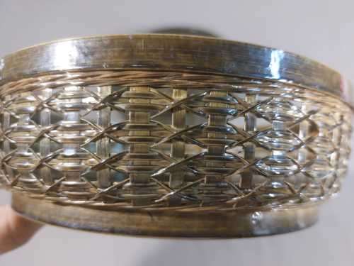 CHINESE WOVEN BAMBOO TIFFIN (FOOD) BASKET WITH 3 COMPARTMENTS