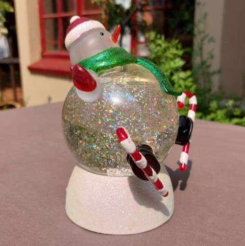 CHANGING COLOUR SANTA SNOWMAN GLOBE